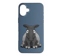 Custodia per iPhone 16 Plus Tapiro comico divertente casual e stupefacente