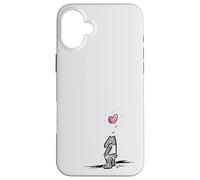 Custodia per iPhone 16 Plus Tapiro triste con un cuore per la solidarietà e la comunità