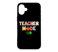 Custodia per iPhone 16 Plus Teacher Mode On Teaching Funny School Teachers