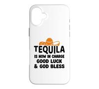 Custodia per iPhone 16 Plus Tequila is Now in Charge Good Luck and God Bless Margarita