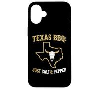 Custodia per iPhone 16 Plus Texas BBQ Just Sale and Pepper Authentic Pitmaster Grilling