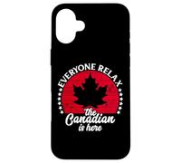 Custodia per iPhone 16 Plus The Canadian Is Here Canada Flag Vintage Symbol Home Pride
