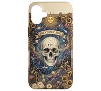 Custodia per iPhone 16 Plus The Cosmic Sigil Celestial Skull and Galaxy