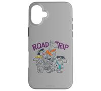 Custodia per iPhone 16 Plus The Flintstones Barney Fred Wilma Road Trip