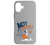 Custodia per iPhone 16 Plus The Flintstones Fred Wilma Not Tonight