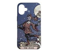 Custodia per iPhone 16 Plus The Fool Tarocchi Halloween Court Jester Spooky Gothic