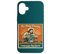Custodia per iPhone 16 Plus The Holy Trinity Compression Fuel Spark Keep Faith Running
