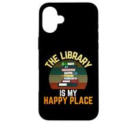 Custodia per iPhone 16 Plus The Library Is My Happy Place - Lettore vintage per bibliotecari retrò