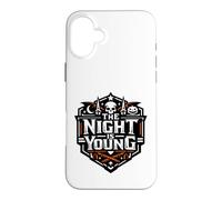 Custodia per iPhone 16 Plus The Night Is Young - Teschio di Halloween spettrale