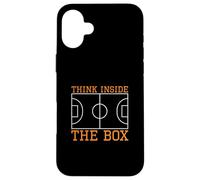 Custodia per iPhone 16 Plus Think Inside The Box Futsal Court Un portiere giocatore di Futsal