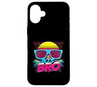 Custodia per iPhone 16 Plus This Is My 80s Bro Costume Party The Sun con occhiali da sole