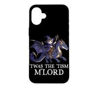 Custodia per iPhone 16 Plus Tism M'Lord Wizard Cat Dragon Medieval Fantasy