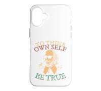 Custodia per iPhone 16 Plus To Thine Own Self Be True.. Shakespeare in Sunglasses Hamlet