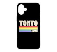 Custodia per iPhone 16 Plus Tokyo Giappone Rainbow Gay Pride Merch Retro anni '70 anni '80 Queer