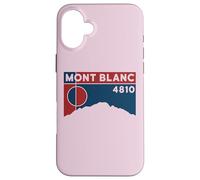 Custodia per iPhone 16 Plus Tour du Mont Blanc Montblanc 4810 Regali escursionistici Francia