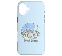 Custodia per iPhone 16 Plus Tour Du Mont Blanc Montblanc TMB Escursionismo Trekking Regalo Francia