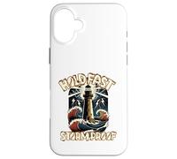 Custodia per iPhone 16 Plus Tradizionale Tatuaggio Faro Tempesta Speranza Resilienza Nautica