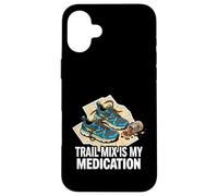 Custodia per iPhone 16 Plus Trail Runner Hiker Trail Mix Is My Medication