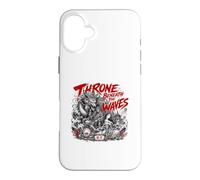 Custodia per iPhone 16 Plus Trono Sotto Le Onde Giapponesi Drago giapponese Leggenda