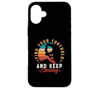 Custodia per iPhone 16 Plus Trova il tuo punto d'appoggio e continua a scalare Rock Boulder Vintage