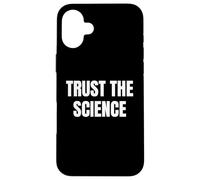Custodia per iPhone 16 Plus Trust the Science Equality Pride Trans Rights Graphic Tee