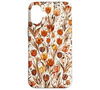Custodia per iPhone 16 Plus Tulipano Arancione Floreale Marrone Tulipani Fiore Di Campo Su