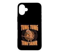 Custodia per iPhone 16 Plus Tung Tung Tung Sahur Italian Brainrot Meme (SU DIETRO)