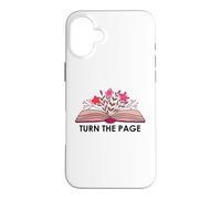 Custodia per iPhone 16 Plus Turn the Page Book Lovers Reading Bookish Items Books Themed
