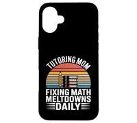 Custodia per iPhone 16 Plus Tutoraggio Mamma Fissaggio Matematica Meltdowns Quotidiano Retrò