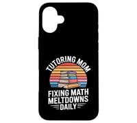 Custodia per iPhone 16 Plus Tutoraggio Mamma Fissaggio Matematica Meltdowns Quotidiano Retrò