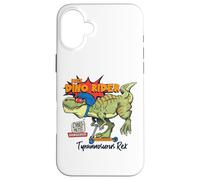 Custodia per iPhone 16 Plus Tyrannosaurus Rex Dinosaurs Cartoon Illustration Graphic