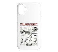 Custodia per iPhone 16 Plus Tyrannosaurus Rex Fossil Guide Museo Anatomia Arte