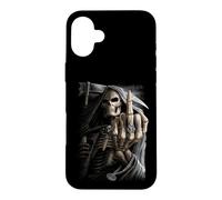 Custodia per iPhone 16 Plus Ufficiale Spiral Bone Finger Skeleton Gothic Fantasy