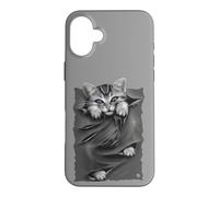 Custodia per iPhone 16 Plus Ufficiale Spiral Bright Eyes Kitten Gothic Fantasy