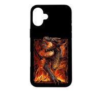 Custodia per iPhone 16 Plus Ufficiale Spiral Draconis Flame Gothic Fantasy