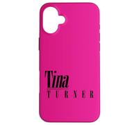 Custodia per iPhone 16 Plus Ufficiale Tina Turner Black Logo Artwork