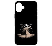 Custodia per iPhone 16 Plus UFO Piramide Aliena Antico Mistero Rapimento Spazio Uomini Donne