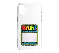 Custodia per iPhone 16 Plus Ultimi giorni di scuola Autograph Ultimo Scuola Outfit Classroom