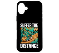 Custodia per iPhone 16 Plus Ultramarathon Trail Running Suffer The Distance