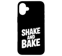 Custodia per iPhone 16 Plus Umorismo culinario retrò classico Shake and Bake