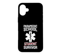 Custodia per iPhone 16 Plus Umorismo EMS per studenti sopravvissuti della scuola paramedica