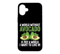 Custodia per iPhone 16 Plus Un mondo senza avocado non è un mondo in cui voglio vivere