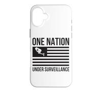 Custodia per iPhone 16 Plus Una nazione sotto sorveglianza Privacy 1984 Patriot Act NSA