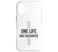 Custodia per iPhone 16 Plus Una Vita Uno Incontro Concetto Giapponese Messag