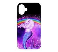 Custodia per iPhone 16 Plus Unicorn Mermaid Mermicorn Cute In Galaxy Rainbow Unicorns