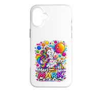 Custodia per iPhone 16 Plus Unicorno per ragazze Dot Day Make Your Mark Art Teacher Kids School