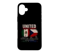 Custodia per iPhone 16 Plus Uniti oltre i confini Messico Repubblica Ceca Due Nazioni