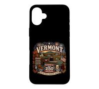 Custodia per iPhone 16 Plus USA 250° Anniversario Vermont Pride