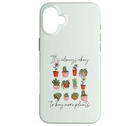 Custodia per iPhone 16 Plus Va sempre bene comprare più piante Fun Plant Mama Meme