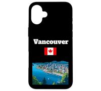 Custodia per iPhone 16 Plus Vancouver viaggio souvenir Canada amante della città bandiera canadese